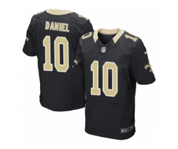 Men's Nike New Orleans Saints #10 Chase Daniel Elite Black Team Color NFL Jersey