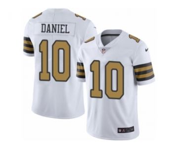 Men's Nike New Orleans Saints #10 Chase Daniel Elite White Rush NFL Jersey