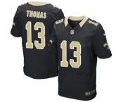 Men's Nike New Orleans Saints #13 Michael Thomas Elite Black Team Color NFL Jersey