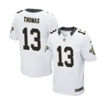 Men's Nike New Orleans Saints #13 Michael Thomas Elite White NFL Jersey