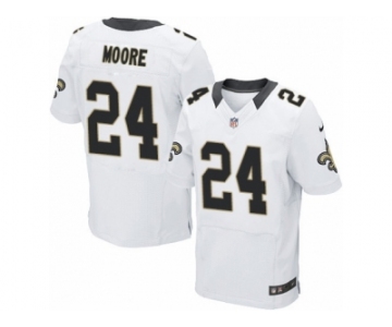 Men's Nike New Orleans Saints #24 Sterling Moore Elite White NFL Jersey