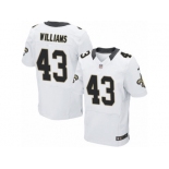 Men's Nike New Orleans Saints #43 Marcus Williams Elite White NFL Jersey