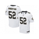 Men's Nike New Orleans Saints #52 Craig Robertson Elite White NFL Jersey