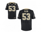 Men's Nike New Orleans Saints #53 A.J. Klein Elite Black Team Color NFL Jersey