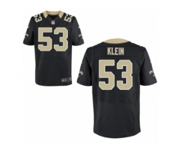 Men's Nike New Orleans Saints #53 A.J. Klein Elite Black Team Color NFL Jersey