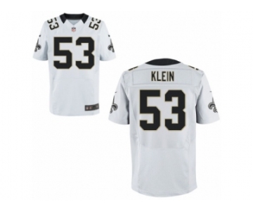 Men's Nike New Orleans Saints #53 A.J. Klein Elite White NFL Jersey