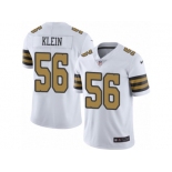 Men's Nike New Orleans Saints #56 A.J. Klein Elite White Rush NFL Jersey