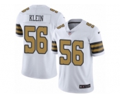 Men's Nike New Orleans Saints #56 A.J. Klein Elite White Rush NFL Jersey