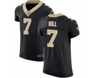 Men's Nike New Orleans Saints #7 Taysom Hill Black Team Color Vapor Untouchable Elite Player NFL Jersey