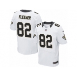 Men's Nike New Orleans Saints #82 Coby Fleener Elite White NFL Jersey