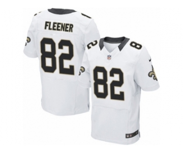 Men's Nike New Orleans Saints #82 Coby Fleener Elite White NFL Jersey