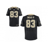 Men's Nike New Orleans Saints #83 Willie Snead IV Elite Black Team Color NFL Jersey