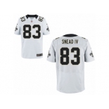 Men's Nike New Orleans Saints #83 Willie Snead IV Elite White NFL Jersey