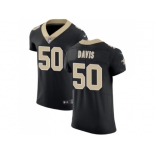 Nike New Orleans Saints #50 DeMario Davis Black Team Color Men Stitched NFL Vapor Untouchable Elite Jersey