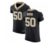 Nike New Orleans Saints #50 DeMario Davis Black Team Color Men Stitched NFL Vapor Untouchable Elite Jersey