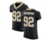 Nike New Orleans Saints #92 Marcus Davenport Black Team Color Men Stitched NFL Vapor Untouchable Elite Jersey