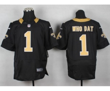 nike nfl jerseys new orleans saints #1 whodat black[Elite]