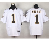 nike nfl jerseys new orleans saints #1 whodat white[Elite]