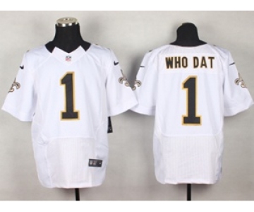 nike nfl jerseys new orleans saints #1 whodat white[Elite]