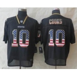 nike nfl jerseys new orleans saints #10 cooks black[Elite USA flag fashion][cooks]