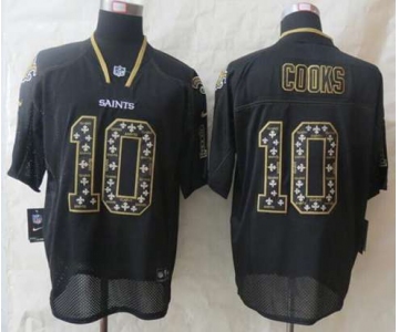 nike nfl jerseys new orleans saints #10 cooks black[Elite united sideline][cooks]