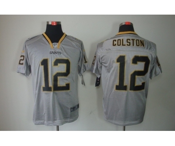 nike nfl jerseys new orleans saints #12 colston grey[Elite lights out]