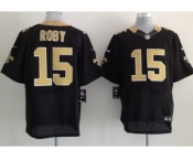 nike nfl jerseys new orleans saints #15 courtney roby black[Elite]