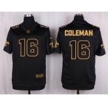 nike nfl jerseys new orleans saints #16 coleman black gold collection[Elite][coleman]