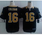 nike nfl jerseys new orleans saints #16 coleman black[Elite][coleman]