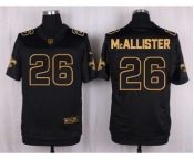 nike nfl jerseys new orleans saints #26 mcallister black gold collection[Elite]