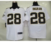 nike nfl jerseys new orleans saints #28 ingram white[elite]