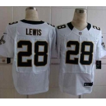 nike nfl jerseys new orleans saints #28 lewis white[Elite][lewis]