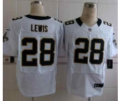 nike nfl jerseys new orleans saints #28 lewis white[Elite][lewis]