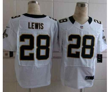 nike nfl jerseys new orleans saints #28 lewis white[Elite][lewis]