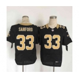 nike nfl jerseys new orleans saints #33 sanford black[Elite][sanford]