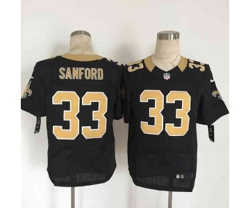 nike nfl jerseys new orleans saints #33 sanford black[Elite][sanford]