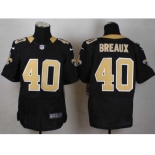 nike nfl jerseys new orleans saints #40 breaux black[Elite]