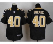 nike nfl jerseys new orleans saints #40 breaux black[Elite]