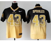 nike nfl jerseys new orleans saints #43 darren sproles black-gold[Elite drift fashion][second version]