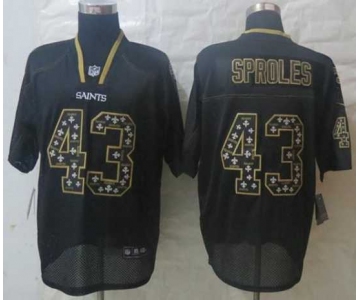 nike nfl jerseys new orleans saints #43 sproles black[Elite united sideline]