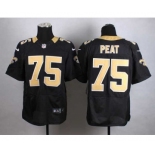 nike nfl jerseys new orleans saints #75 peat black[Elite]