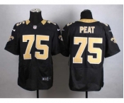 nike nfl jerseys new orleans saints #75 peat black[Elite]