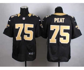 nike nfl jerseys new orleans saints #75 peat black[Elite]