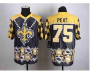 nike nfl jerseys new orleans saints #75 peat noble fashion[2015 Elite]