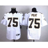 nike nfl jerseys new orleans saints #75 peat white[Elite]