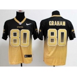 nike nfl jerseys new orleans saints #80 graham black-gold[Elite drift fashion][second version]