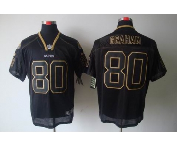 nike nfl jerseys new orleans saints #80 graham black[Elite lights out]