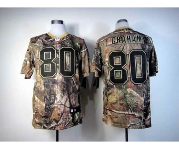 nike nfl jerseys new orleans saints #80 graham camo[Elite]