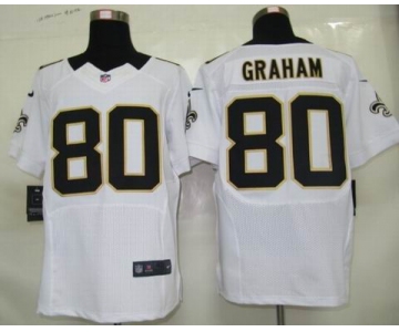 nike nfl jerseys new orleans saints #80 graham white[elite]