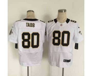 nike nfl jerseys new orleans saints #80 tabb white[Elite][tabb]